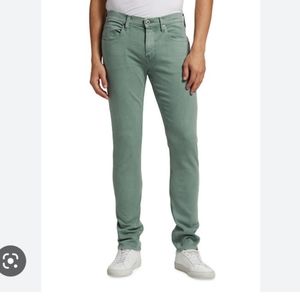 Paige Lennox Slim Light Green Jeans